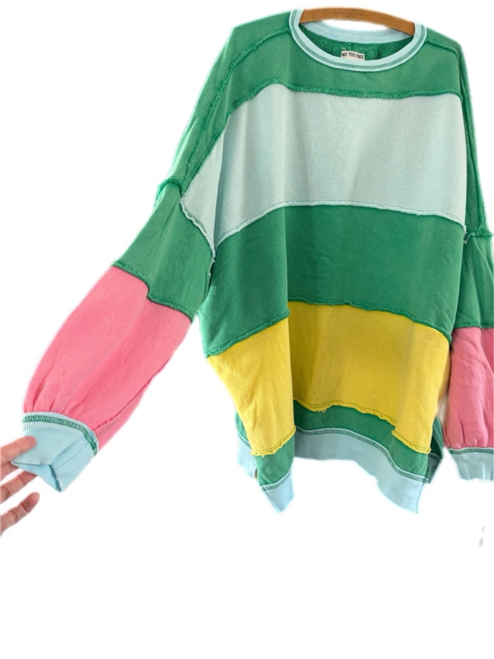 We The Free Rugby Stripe
Sweatshirt Free People -Green M - Picture 4 of 15